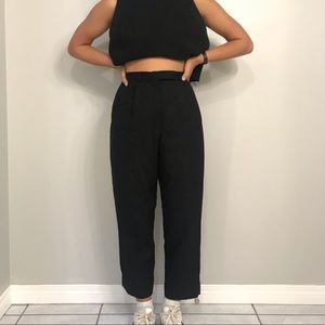 VINTAGE BLACK DRESS TYPE PANTS!